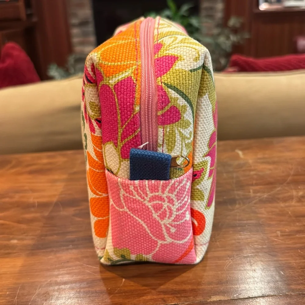 NWOT Spartina 449 Women’s Floral Large Cosmetic Bag Accessory Storage Travel NEW